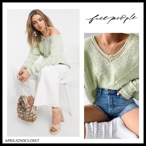 FREE PEOPLE PULLOVER LUXE KNIT SWEATER A2C - Picture 16 of 16
